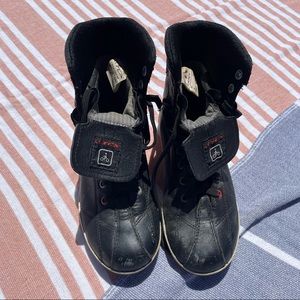 TCX Black Motorcycle Boots with Hardend Toe (size 3.5)